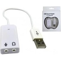 Resim Keepro Kablolu USB Ses Kartı USB Sound Adapter 7.1 Channel 