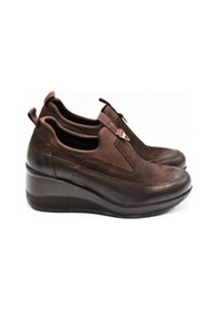 Resim Kadın Dolgu Topuk Nubuk Deri Ayakkabı Kahve 2111522k Kahve 