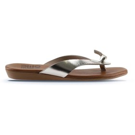 Resim Bueno Shoes Bej Parlak Deri Kadın Parmak Arası Terlik 01wu7446 