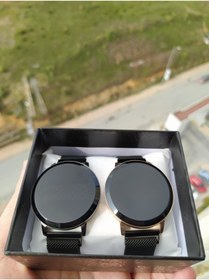 Resim Spectrum Unisex Siyah Sevgili Saatleri Çift Kombin Mıknatıslı Dokunmatik Led Kol Saatleri 