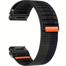 Resim Hızlı Çıkarma 22mm ve 26mm Naylon Spor Bantı for garmin Fenix 8/7/7X, 6/6X Pro, 5/5X, Tactix 8, Epix Pro Gen 2 47mm 51mm, Approach, Descent, Instinct 2X 3 ve MARQ için - Dayanıklı Saat Kılıfı 