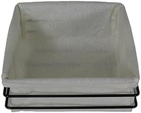 Resim Kare Telli Ekmek Sepeti Siyah 