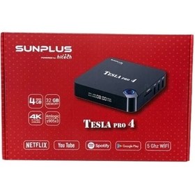 Resim Rebera Sun Plus Hitech Tesla Pro 4 Tv Box 4gb 32gb Memory 