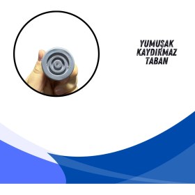 Resim A Plus Sağlık Walker Yürüteç Lastiği Yumuşak Kaymaz Taban Yüksek Kalite 4'lü Avantaj Paket Gri 