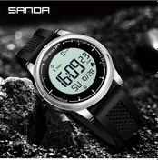 Resim Oldfriend Sanda Erkek Kol Saati Gümüş Beyaz Akıllı Adımsayar Kalorimetre Çok Fonksiyonlu Hediye Diğer 