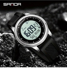 Resim Oldfriend Sanda Erkek Kol Saati Gümüş Beyaz Akıllı Adımsayar Kalorimetre Çok Fonksiyonlu Hediye Diğer 