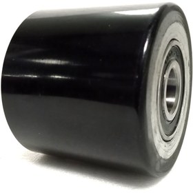 Resim Rolwal Siyah Poliüretan Transpalet Tekerleği 80x70 mm 