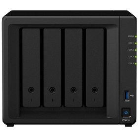 Resim Synology DS418 Realtek QC 2 GB 4 Yuvalı All In One NAS Depolama Ünitesi (Disksiz) 