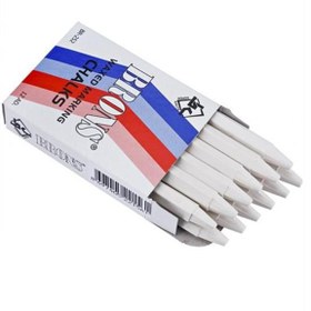 Resim Brons Tebeşir Yuvarlak Yağlı Beyaz 12 Lİ BR-252 