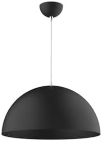 Resim Rsylight Rys Retro Metal Dekoratif Tekli Siyah Içi Siyah Tekli Sarkıt Çap:40 Cm 