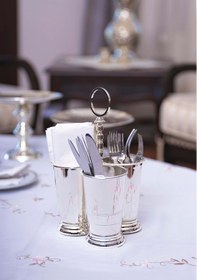 Resim Gümüş Kaplama Kaşıklık 3'lü 