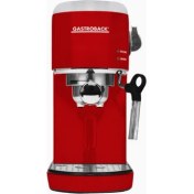 Resim Gastroback Özel Tasarım Espresso Makinesi, Piccolo Kırmızısı, 19 Bar, Kompakt & Hızlı Isınan 
