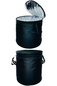 Resim Alfagrup Al&fa Grup 55 Litre Siyah Folyo Kaplı Soğutucu Buzluk Termal Seyahat Otomobil Bagaj Çantası 