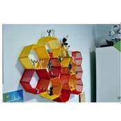 Resim TuransoyCraft Hexagen Altıgen Dekoratif Duvar Rafı 1 Adet 
