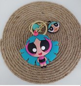 Resim Powerpuff Girls Silikon Karikatür Anahtarlık Çanta Süsü Oyuncak 