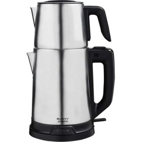 Resim Çelik Çay Makinesi Inox, Şık ve Dayanıklı, Gri Renkli, Pratik Kullanım 