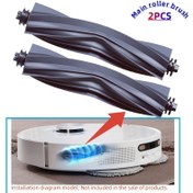 Resim 2 adet Dreame & Xiaomi Robot Süpürgeler için Ana Rulo Fırça Aksesuarları - L30s Ultra, X30 Ultra, X30 Pro, x40 Pro Ultra, L10s Pro, L10s Ultra, X10+, W10S Pro, C102CN, L20 Ultra, D10S Pro, Plus, S10+, B108CN, B101CN ile Uyumlu - Dayanıklı Plastik, Etkili Kirlilik Temizleme, Kolay Kurulum 