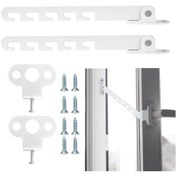 Resim Pencere Sınırlayıcı Pencere Kilidi Beyaz Pencere Kilidi 8 Vida İle 