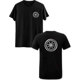 Resim Avatar The Last Airbender Ön Arka Baskılı Siyah Tshirt 