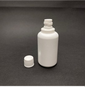 Resim 50 Cc Pe Plastik Şişe - Mat Beyaz Kilitli Kapaklı- 50ml Kapaklı 