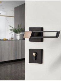 Resim Minkingden 9903 Minimalist Sessiz Kapı Kolu Kilit Seti 