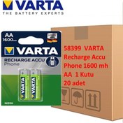 Resim Varta 58399 Phone Aa 1600 Mah Şarjlı Kalem Pil 20 Adet 