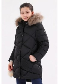 Resim Benitto Kids Kız Çocuk Mont 51273-Siyah 