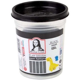 Resim Südor Mona Lisa Oyun Hamuru Tek 120 Gr Siyah 3 Adet 