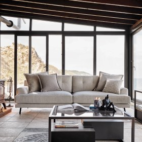 Resim Enza Home Milan 3'lü Koltuk, Buklet - Krem 