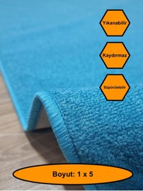 Resim MRT PLASTİK DESENSİZ KAYDIRMAZ YOLLUK KİLİM HALI 1x5 metre 