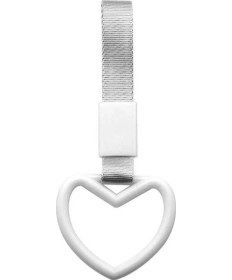 Resim Fortunelane Araç Güvenlik Çekme Kolu - Kalp Şekilli Pvc Uyarı Halkası, 24.5cm, 7 Renk 