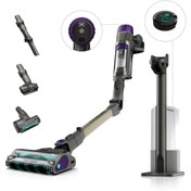 Resim Shark Powerdetect, Otomatik Boşlatma Sistemli, Kir-Zemin-Işık-Köşe-Yön Algılama, 70 Dakikaya Kadar Çalışma Süresi, Led Ekran, Anti Hair-Wrap Başlık, Pet-Turbo-Aralık Başlıklı Şarjlı Dikey Süpürge 