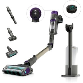 Resim Shark Powerdetect, Otomatik Boşlatma Sistemli, Kir-Zemin-Işık-Köşe-Yön Algılama, 70 Dakikaya Kadar Çalışma Süresi, Led Ekran, Anti Hair-Wrap Başlık, Pet-Turbo-Aralık Başlıklı Şarjlı Dikey Süpürge 