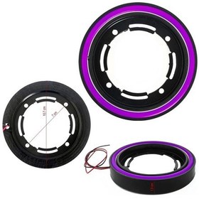 Resim Hoparlör Tweeter Led Kasnak 8cm Mor 2 Adet 