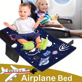 Resim 1 Adet Çocuk Uçak Yatağı, Çocuklar için Seyahat Koltuğu Genişletici, Taşınabilir Havaalanı Ayak Dayama Ünitesi – Araba kullanımı İçin Değil 
