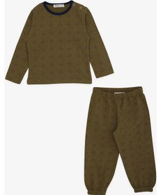 Resim Breeze Erkek Bebek Pijama Takımı Desenli 9 Ay-3 Yaş, Haki Yeşil 