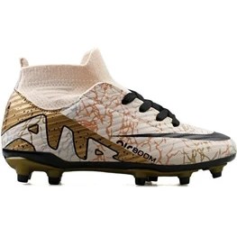 Resim Laliga Çocuk Çim Zemin Kramponu Fkrp-Bej-Sıyah-Desenlı Renkli 