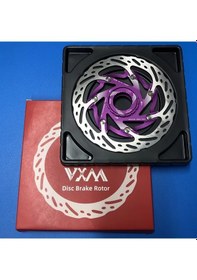 Resim Chuangyinshop Dağ Bisikleti Yol Bisikleti İçin Mor Vxmzs 140mm Merkez Kilitleme Disk Fren Hafif Isı Dağılımı 