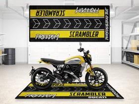 Resim SCRAMBLER FREEDOM İçin Tasarlanmış Motosiklet Matı - MM7246 - Kişiye Özel / 260cm x 120cm 
