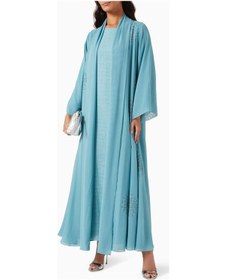 Resim Ronanna Geleneksel Ve Moderni Birleştiren Abaya Seti İle Günlük Şıklığı Yakalayın Turkuaz 