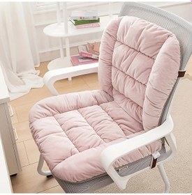 Resim Oldfriend Koyu Pembe Ldq Kalın Ofis Sandalye Yastığı Ergonomik Oturma Ve Sırt Yastığı 