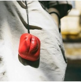 Resim Apple AirPods 4. Nesil/ANC Kılıf Kabartmalı Dudak Lip Kırmızı, 87007191 