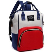 Resim Anne Çantası 2022 Yeni Kore Versiyonu Moda Tuval Renk Uyumlu Sırt Çantası Kadın Çantası Bebek Şişesi Çantası Lacivert Diğer 