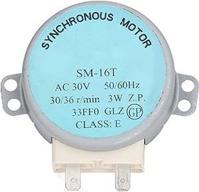 Resim 4W Mikrodalga Motor, 16T Mikrodalga Fırın Döner Tabla Motoru Orijinal Alüminyum Bakır Mikrodalga Fırın AC30V Için Senkron Motor Electronics 6549W1S017A Mikrodalga Fırın (Düz 