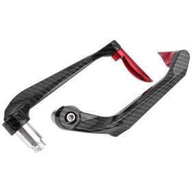 Resim SEVGENT Üniversal Carbon Desenli Manet Koruma Kırmızı 