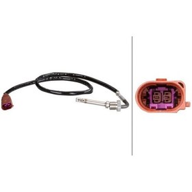 Resim HELLA 6PT010376191 Egzoz Sıcaklık Sensörü Dizel Partıkul Filtre Ön T7 16-19 Caaa Caab 