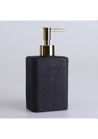 Resim Linen Sıvı Sabunluk Siyah 
