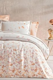Resim Puffy Diana Çift Kişilik Pike Takımı - Pudra 200 x 220 