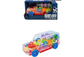 Resim Samatlı Off Road Işıklı Sesli Araba C-1A Kırmızı 