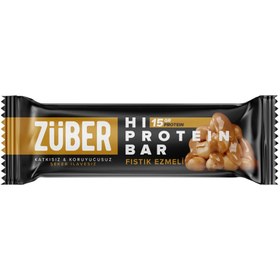Resim ZÜBER Yüksek Protein Bar Fıstık Ezmeli 45g 
